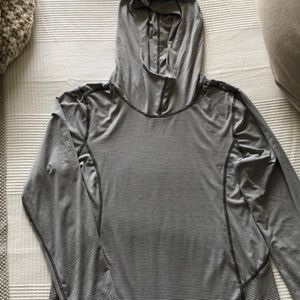Cowl neck hoodie